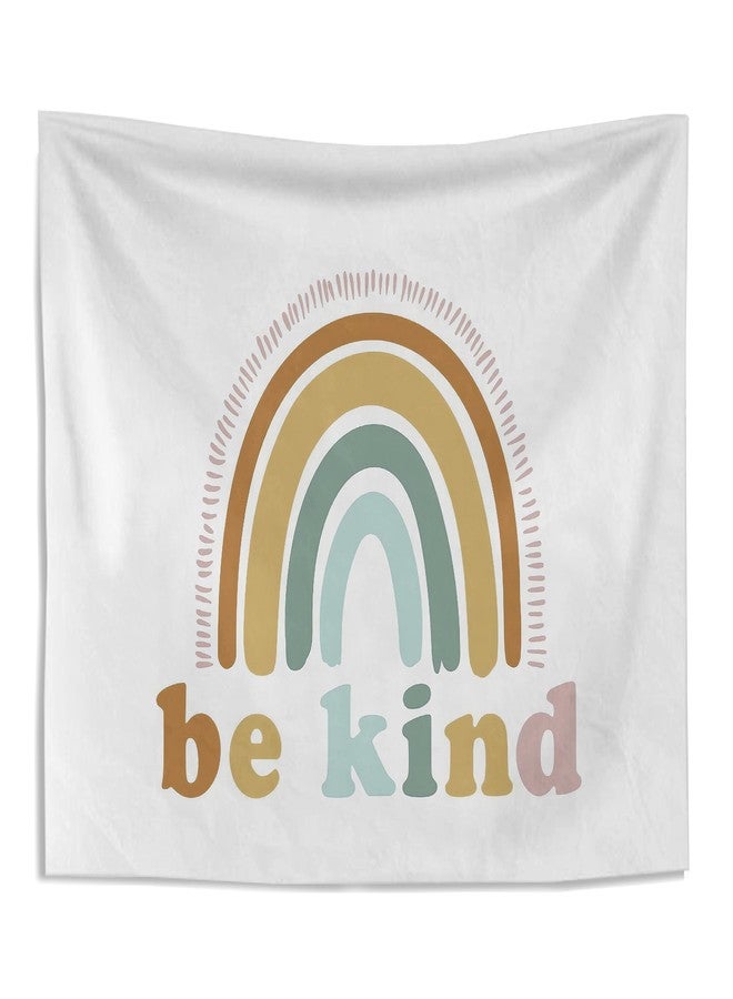 Knibeo Rainbow Boho Wall Tapestry - 50x60 Inch Kids Tapestry, Boho Wall Hanging for Classroom, Teen Girls' Room Decor, Mental Health Decor - Image 1
